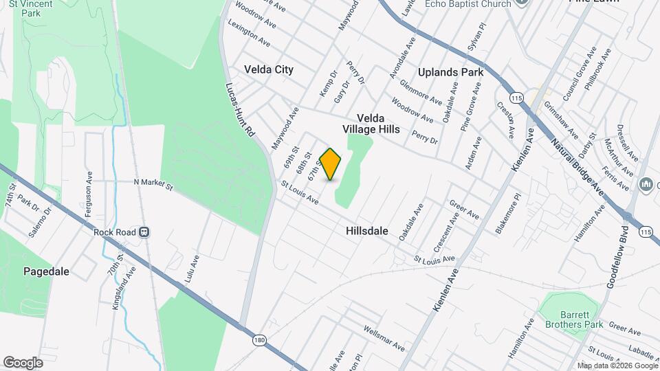 2122 Rosebud Ave Map and Location Details