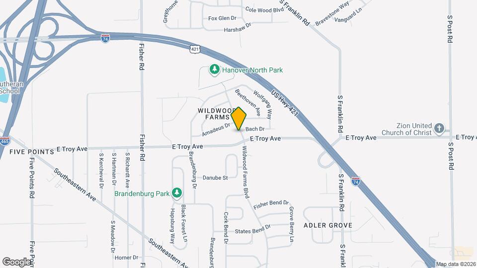 2944 Mozart Way Map and Location Details