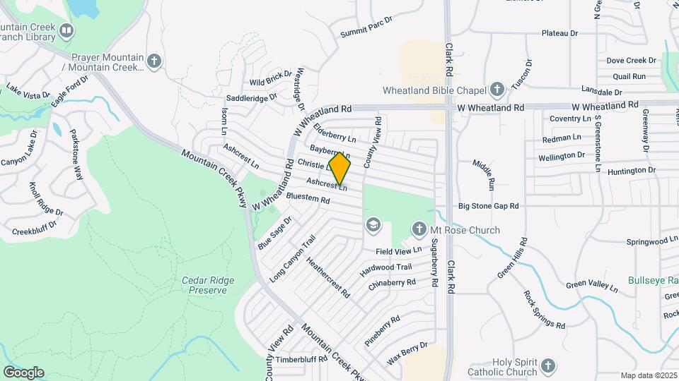 7314 Ashcrest Ln Map and Location Details