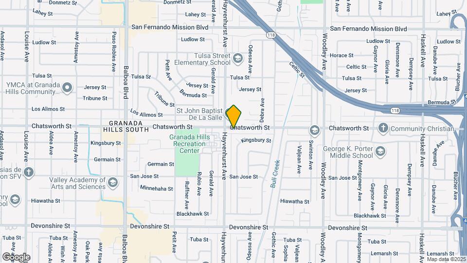 16542 Chatsworth St Map and Location Details