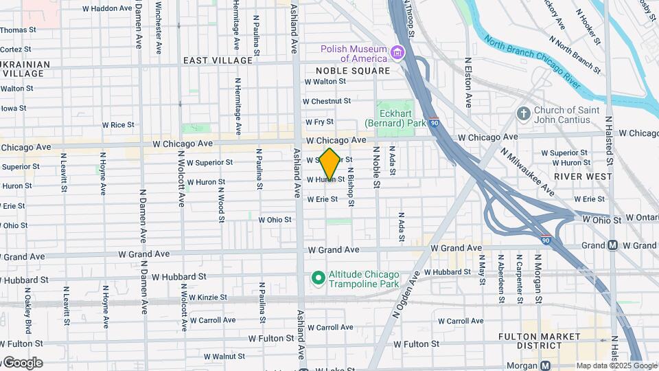 1479 W Huron St Map and Location Details