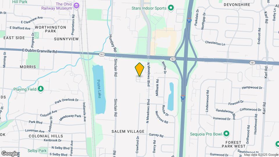 880 N Meadows Ct Map and Location Details