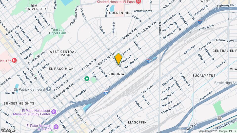 1226 E Yandell Dr Mapa y Detalles de la Ubicación