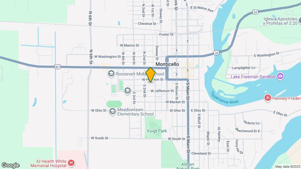 413 W Harrison St Map and Location Details