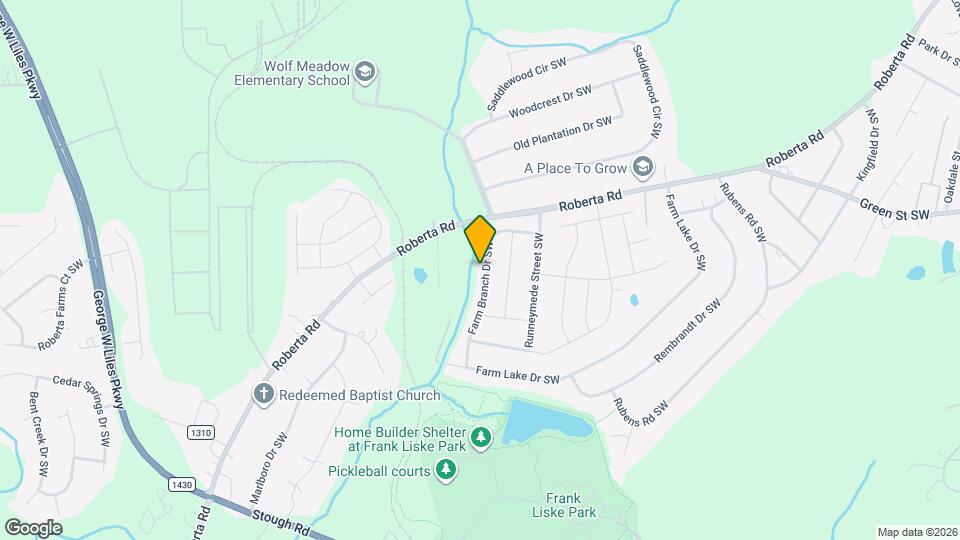 1291 Farm Branch Dr SW Mapa y Detalles de la Ubicación