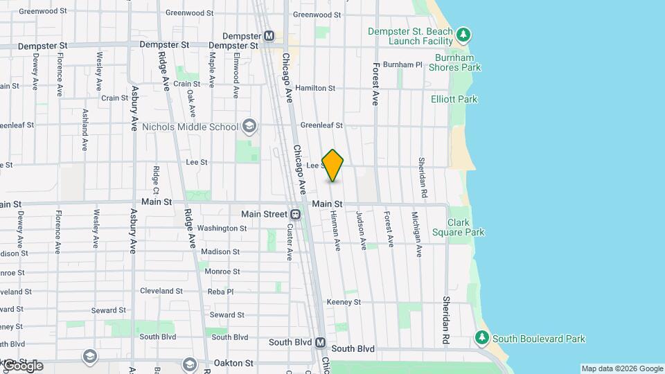 925 Hinman Ave, Unit 925 Hinman Ave Mapa y Detalles de la Ubicación
