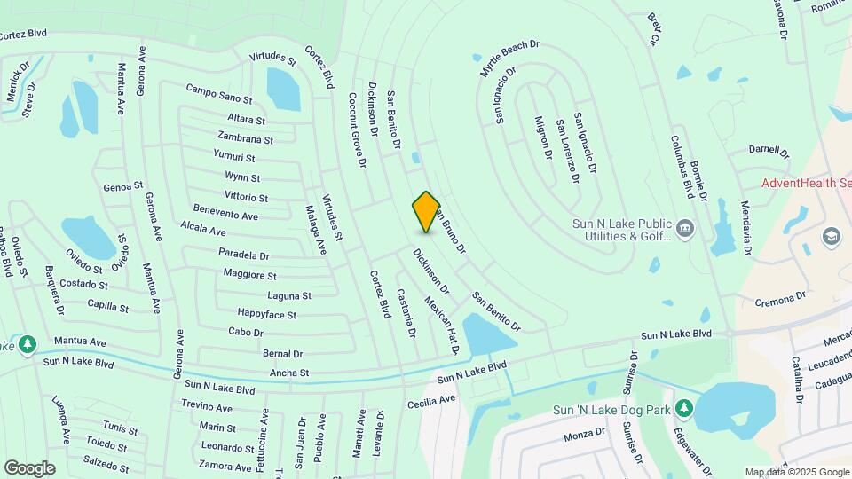 6924 San Benito Dr Map and Location Details