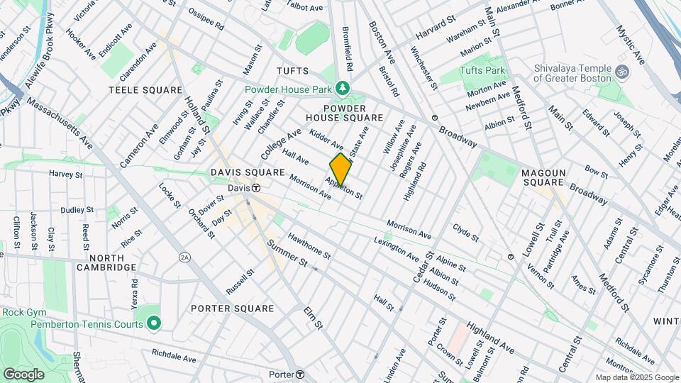 22 Appleton St, Unit 3 Map and Location Details