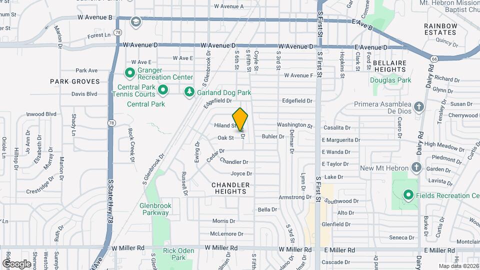 1109 Parkway Dr Map and Location Details