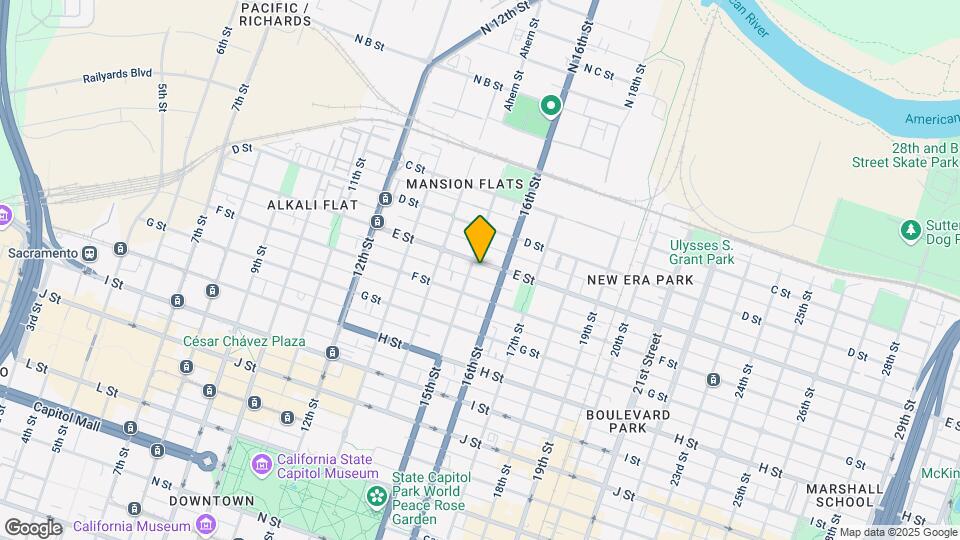 1504 E St Mapa y Detalles de la Ubicación