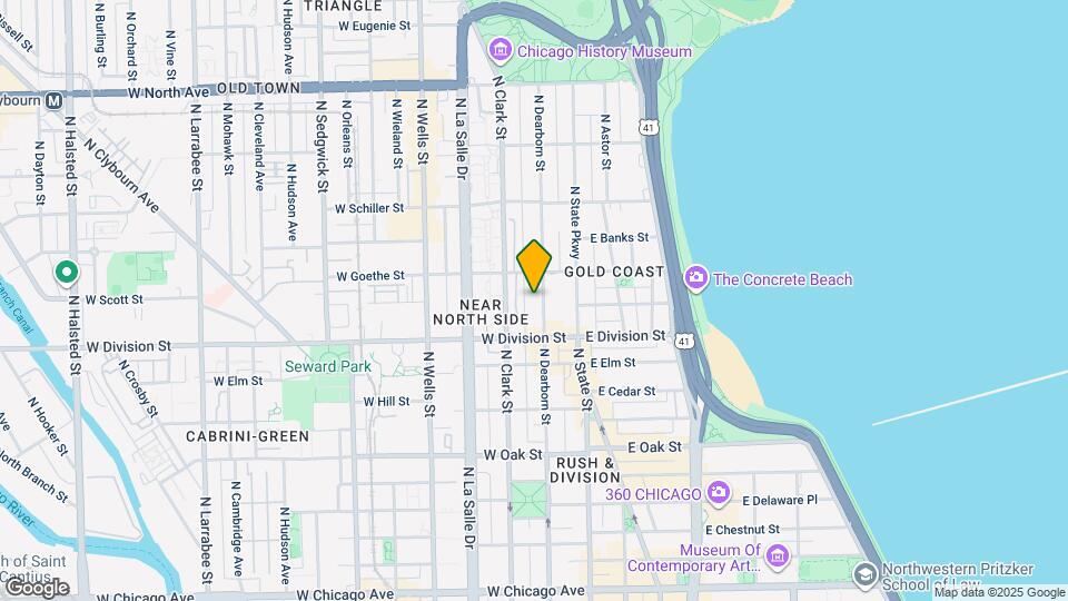 1234 N Dearborn St Map and Location Details