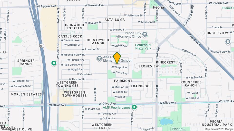 8568 W Vogel Ave Map and Location Details