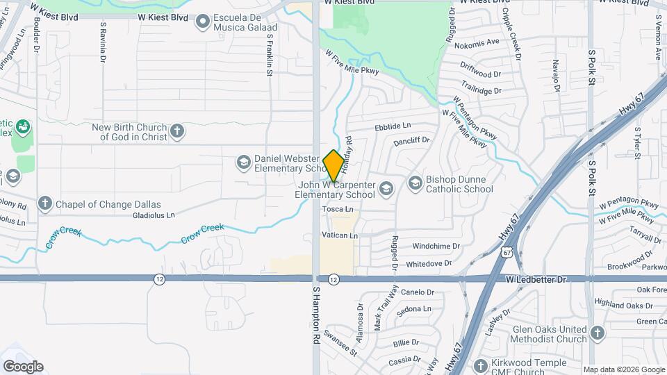 3843 Holliday Rd Map and Location Details