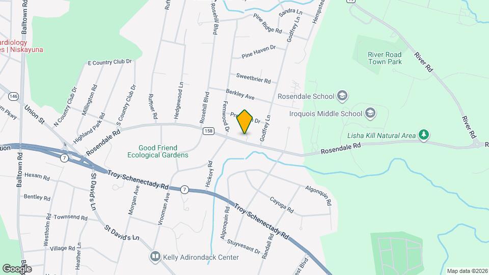 2307 Rosendale Rd Map and Location Details