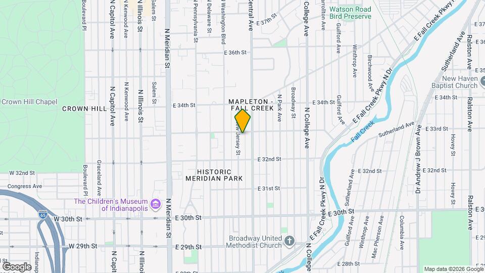 3265 N New Jersey St Map and Location Details