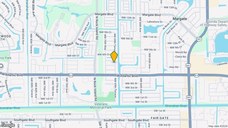 6921 NW 5th Ct Map and Location Details