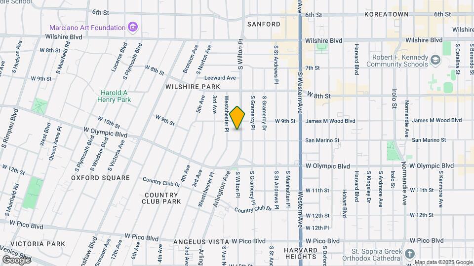 925 S Wilton Pl Map and Location Details