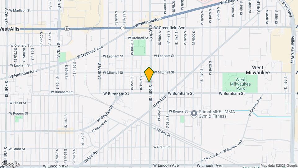 1757-55 S 60th St, Unit 1757 S 60th St (Upper) Map and Location Details