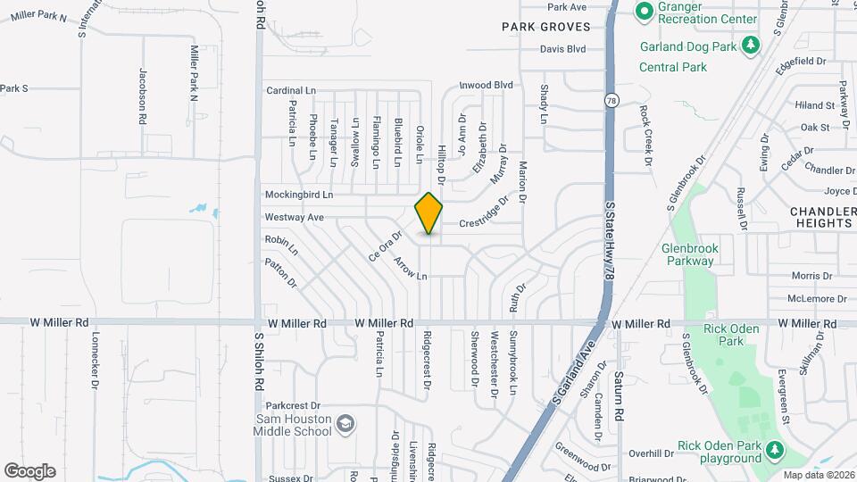 1809 Westway Ave Map and Location Details