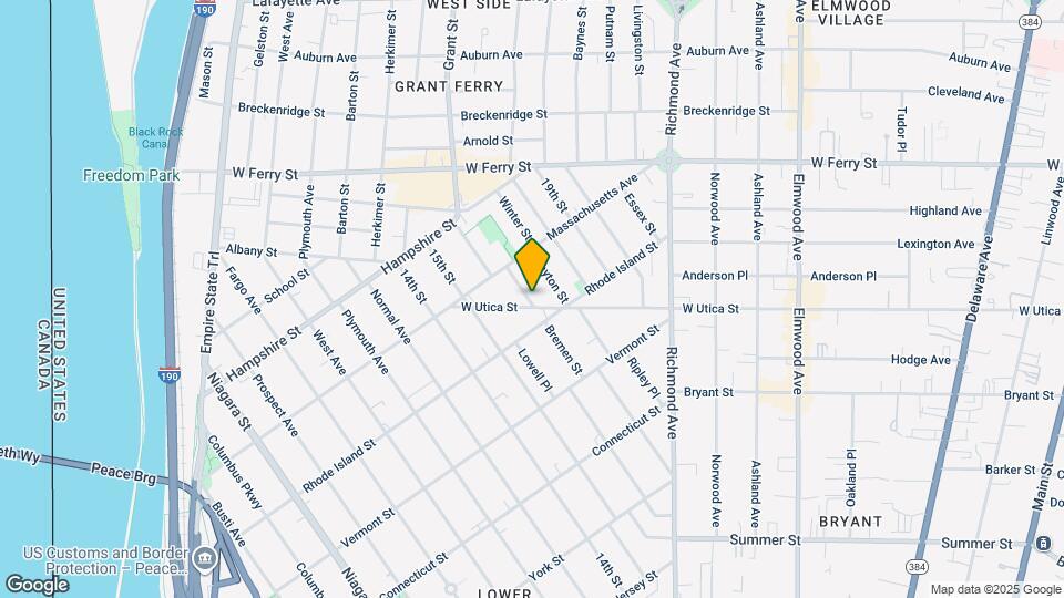 553 W Utica St Map and Location Details