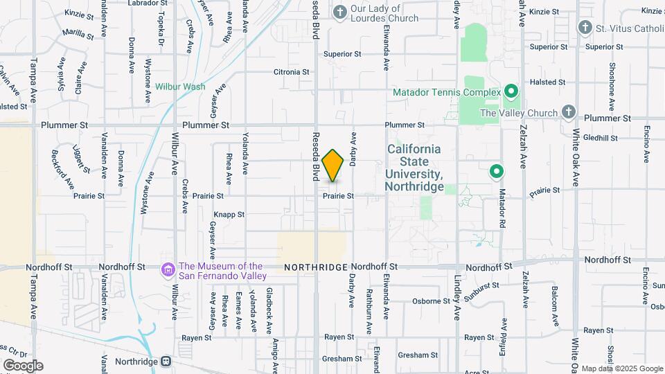18437 Prairie St Map and Location Details