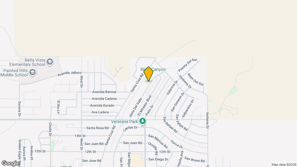 9425 Vista Del Valle Map and Location Details