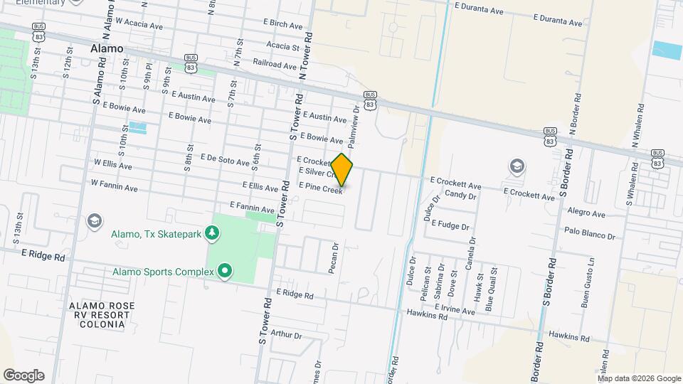 13 E Pine Creek Map and Location Details