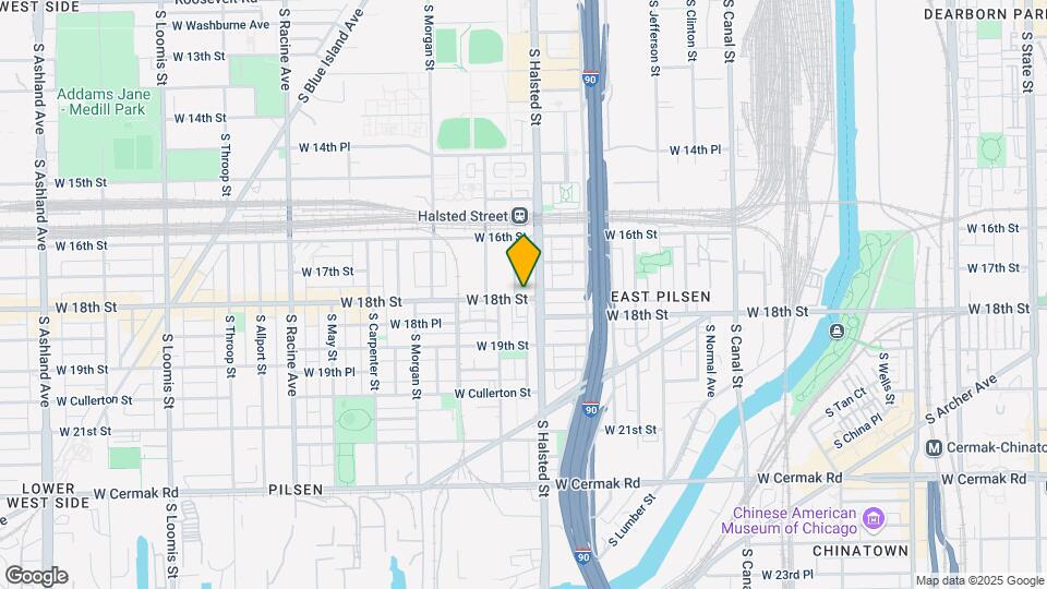 814 W 18th St, Unit 3M Map and Location Details