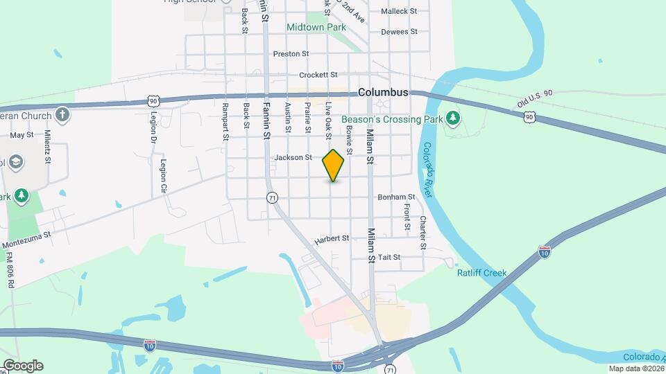 1517 Live Oak St Map and Location Details