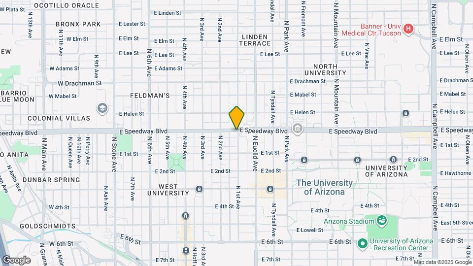648 E Speedway Blvd Map and Location Details