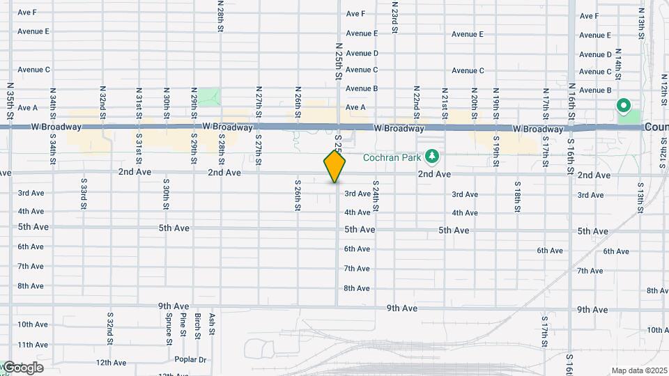 216 S 25th St Map and Location Details