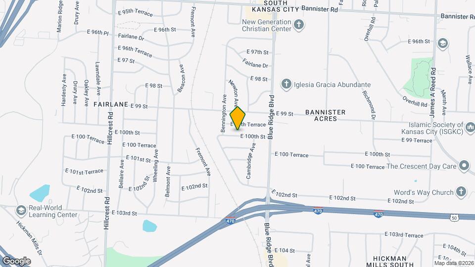 6704 E 100th St Map and Location Details