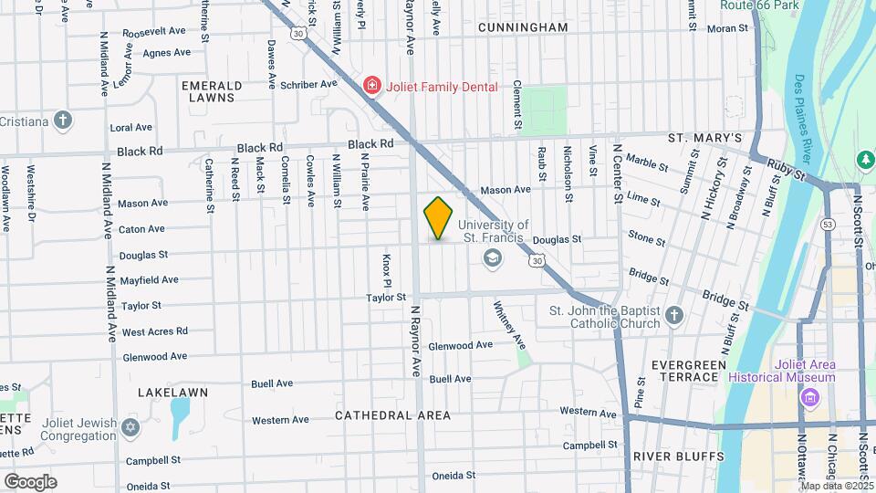 527 Walsh Ave, Unit #1 Map and Location Details