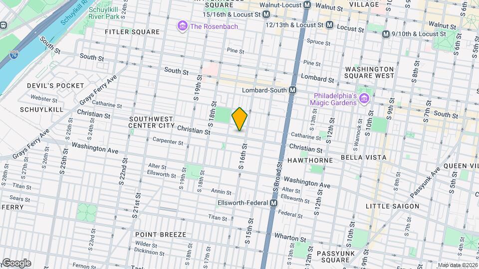 1617 Christian St, Unit Apt. #2 Map and Location Details