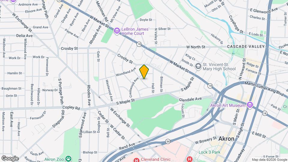 349 Cloverdale Ave Map and Location Details