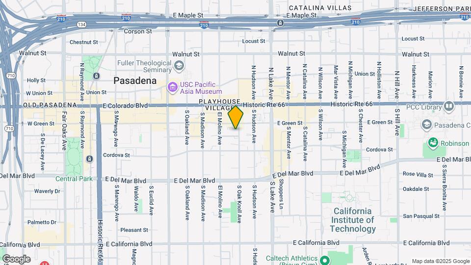 111 S Oak Knoll Ave Map and Location Details