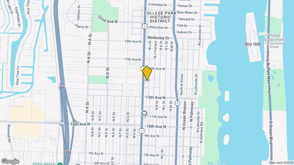 1417 N J St Map and Location Details