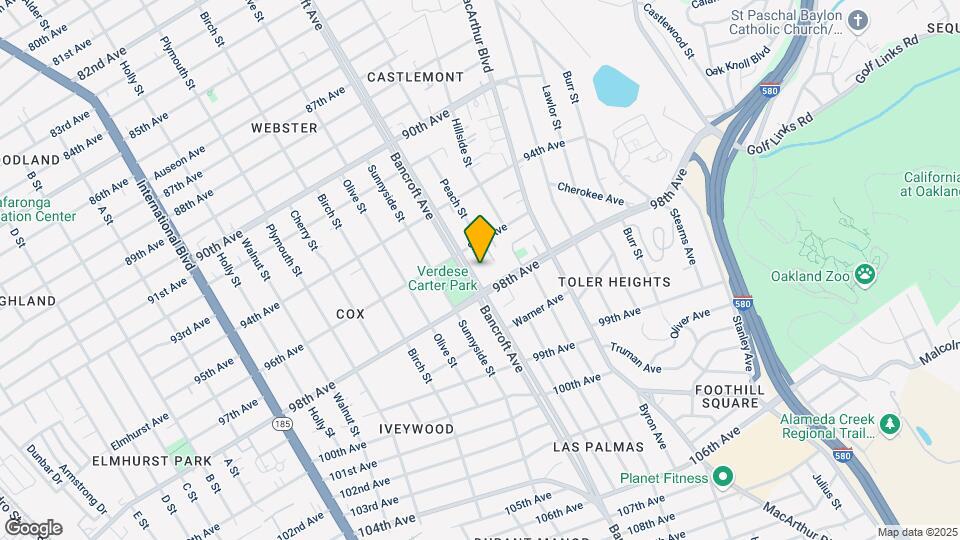 9740-9760 Bancroft Ave Mapa y Detalles de la Ubicación