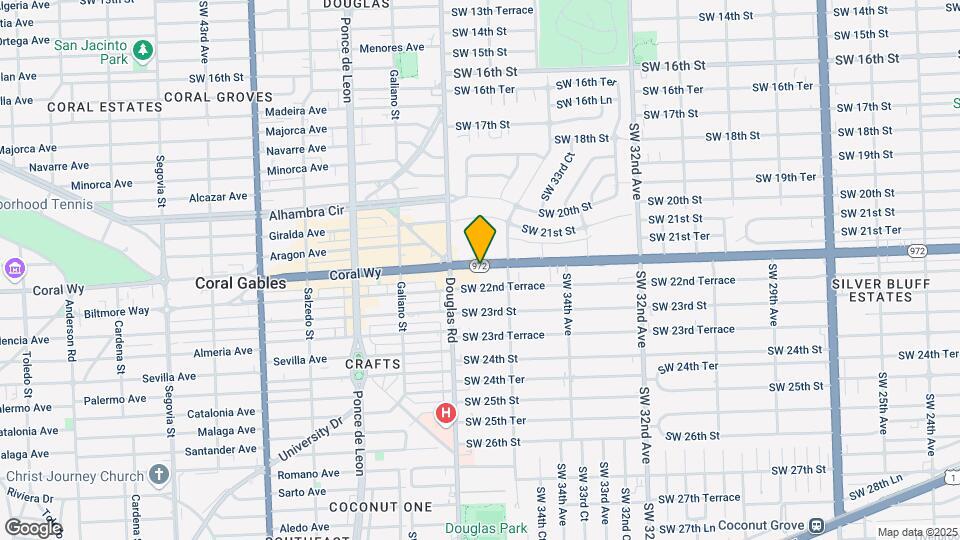 Furnished Studio-Miami - Coral Gables Map and Location Details