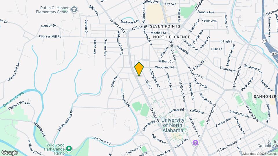 1022 N Pine St Map and Location Details