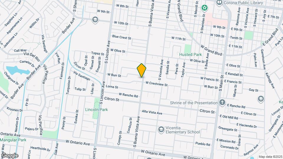 901 W Crestview St Map and Location Details