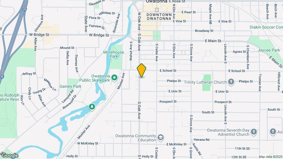 531 S Oak Ave Map and Location Details