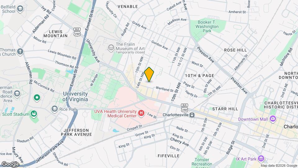1301 Wertland St Map and Location Details