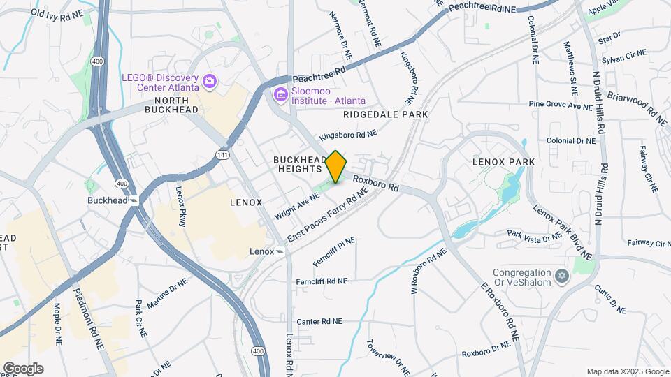 AMLI Buckhead Mapa y Detalles de la Ubicación