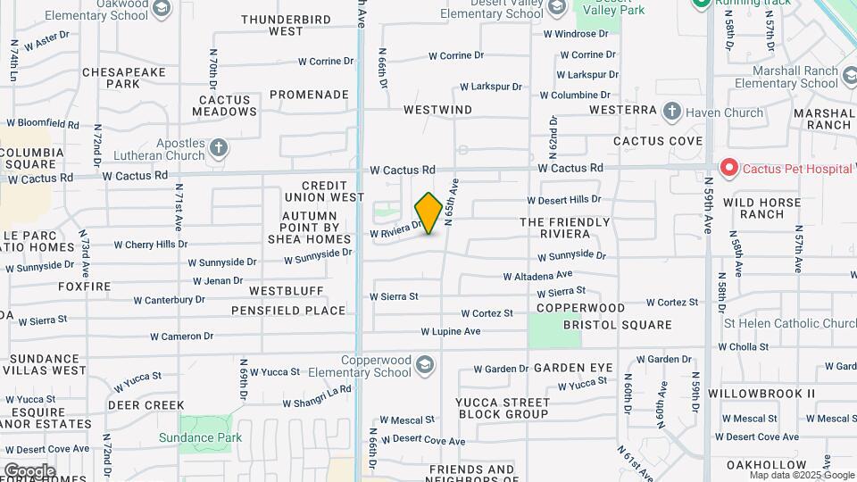 6515 W Poinsettia Dr Map and Location Details