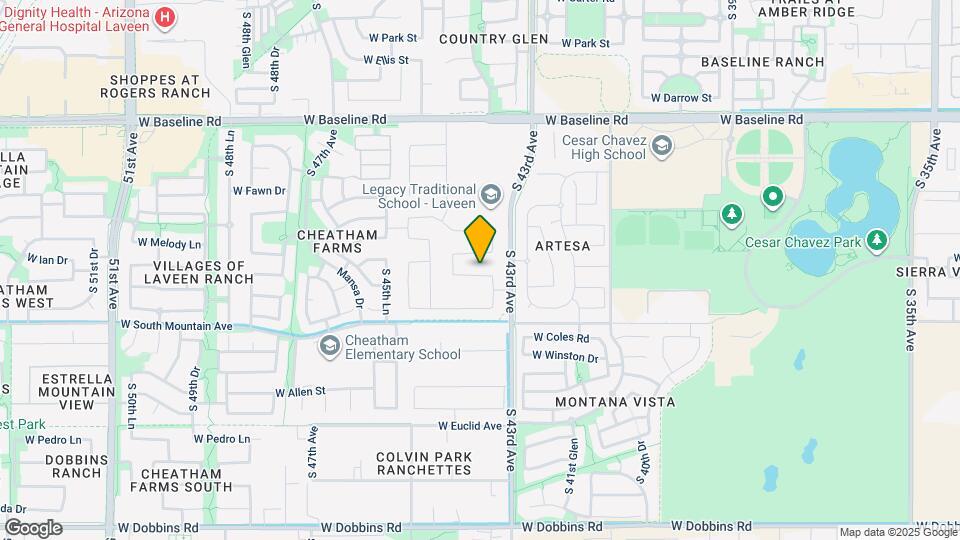4324 W Desert Ln Map and Location Details