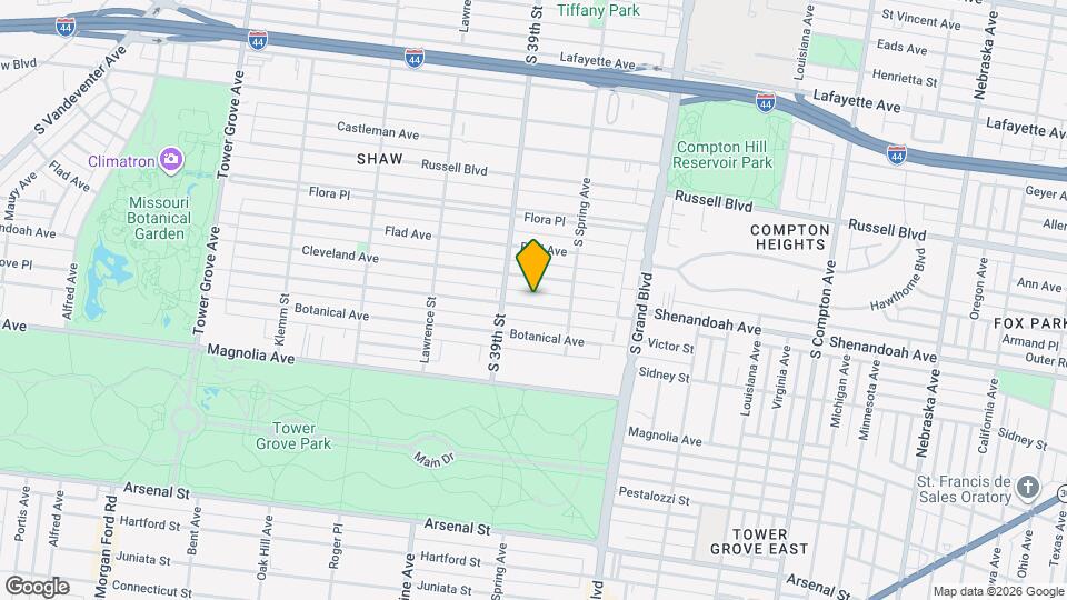3837 Shenandoah Ave Map and Location Details