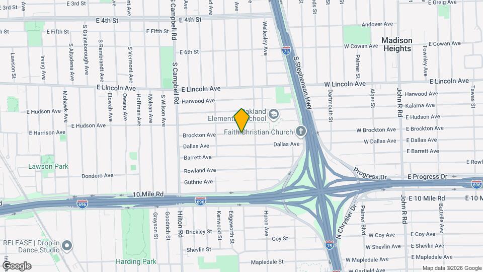 2200 Brockton Ave Map and Location Details