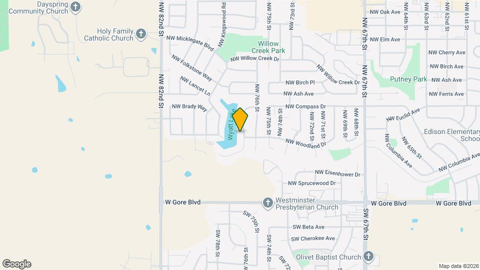 7623 Wyatt Lake Drive Mapa y Detalles de la Ubicación