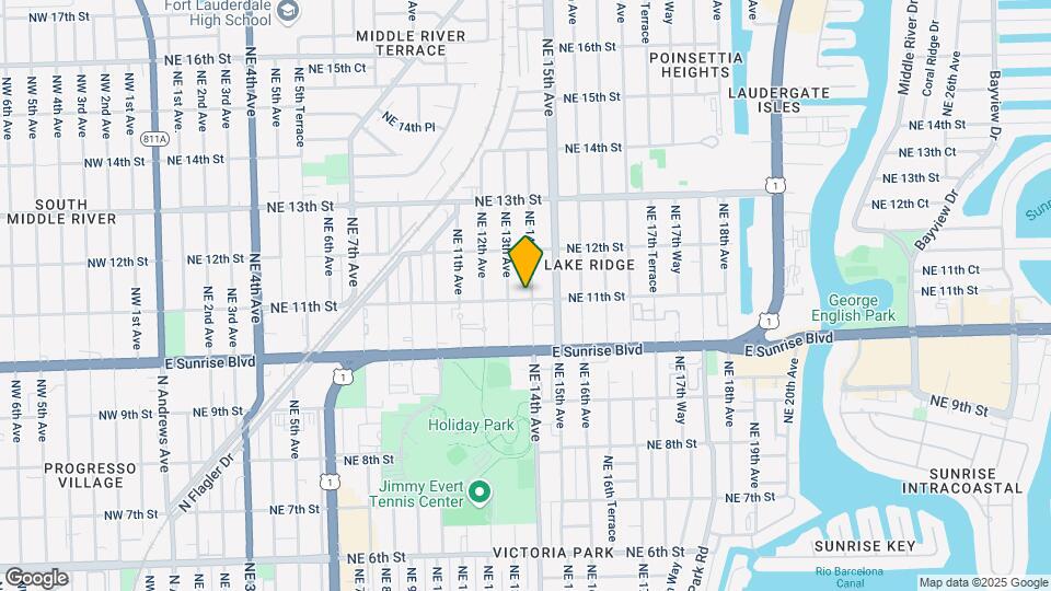 1101 NE 14th Ave, Unit 2 Map and Location Details